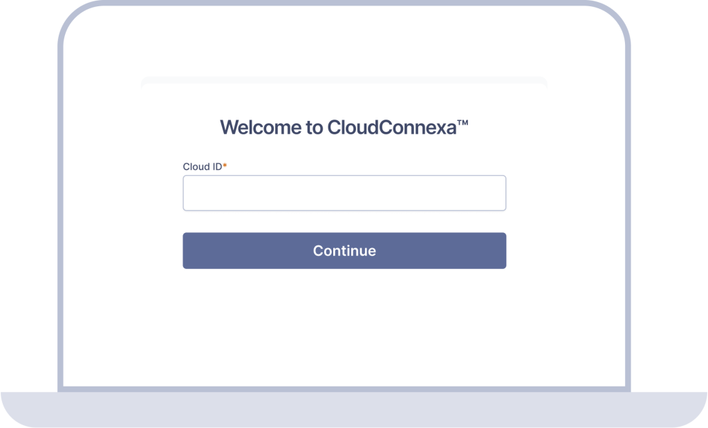 Screenshot of OpenVPN Connect app portal displaying the welcome screen