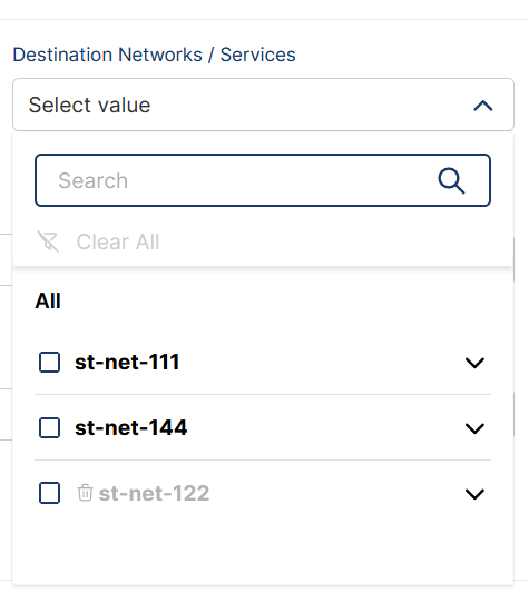 Screenshot of Access Visibility devices and connectors in filters
